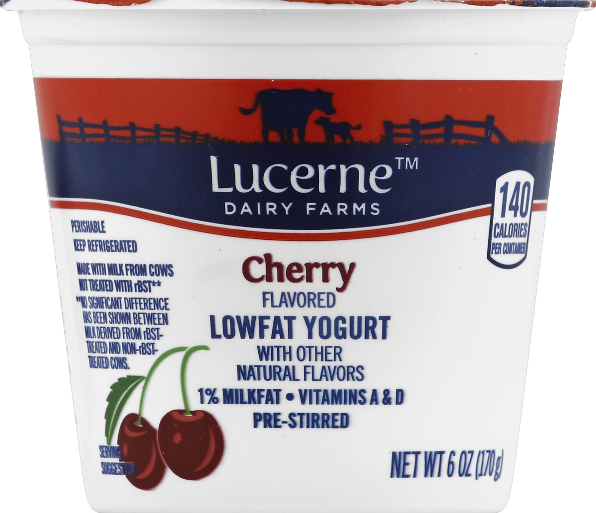 Lucerne Dairy Farms Lucerne Yogurt Low Fat Cherry 6 oz Shipt