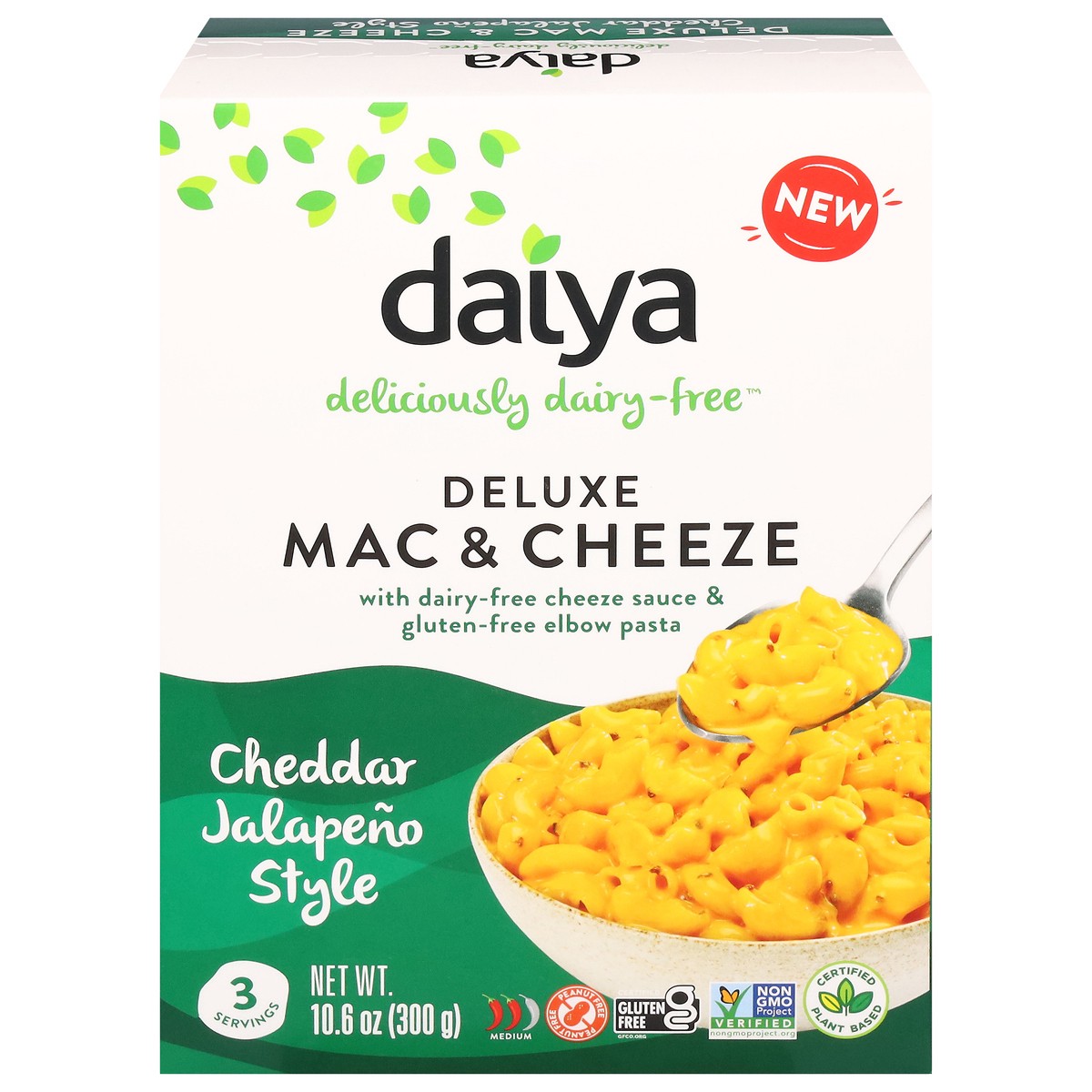 slide 1 of 15, Daiya Deluxe Cheddar Jalapeno Style Mac & Cheeze 10.6 oz, 10.6 oz