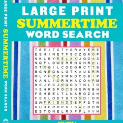 Large Print Summertime Word Search