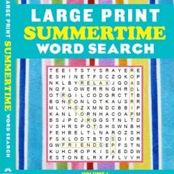 Large Print Summertime Word Search