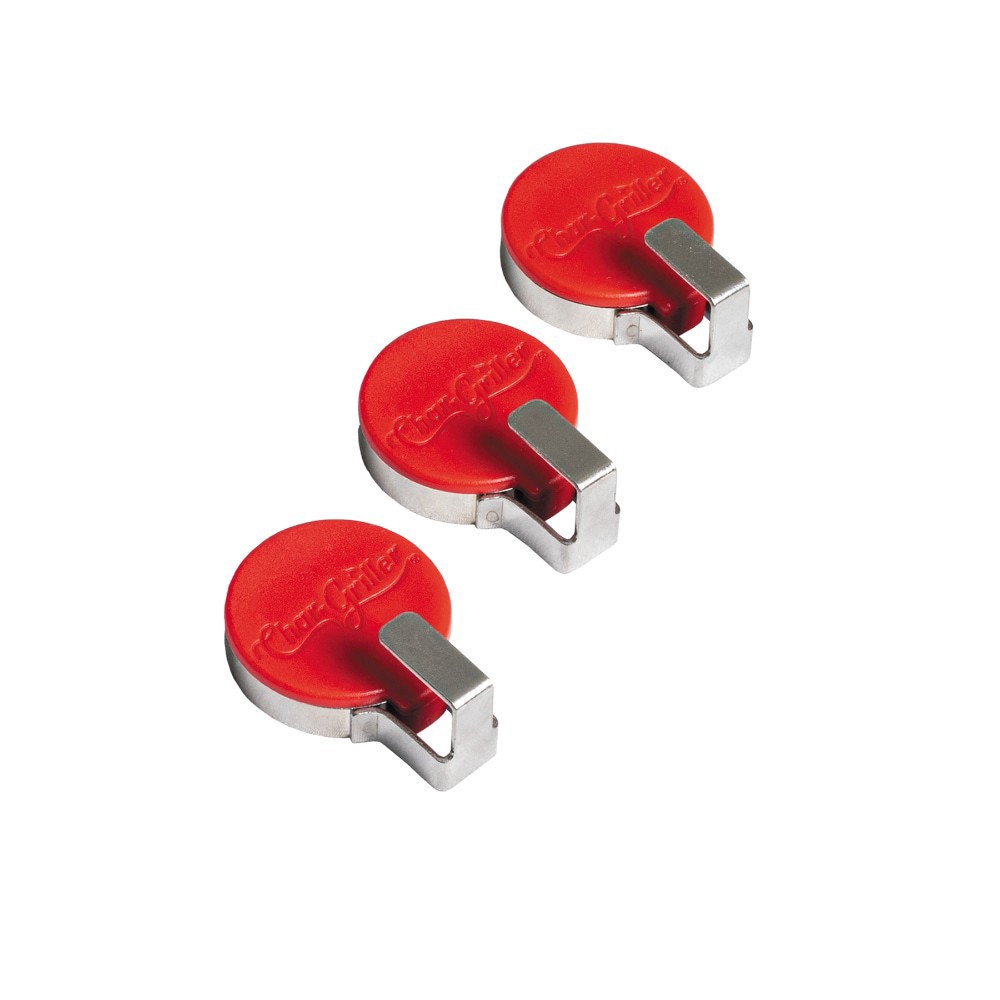 slide 1 of 5, Char-Griller Flat Iron Magentic Tool Hooks, 3 ct