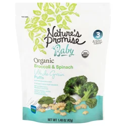 Nature's Promise Organic Baby Stage 3 Broccoli & Spinach Whole Grain Puffs