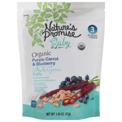 Nature's Promise Organic Baby Stage 3 Purple Carrot & Blueberry Puffs