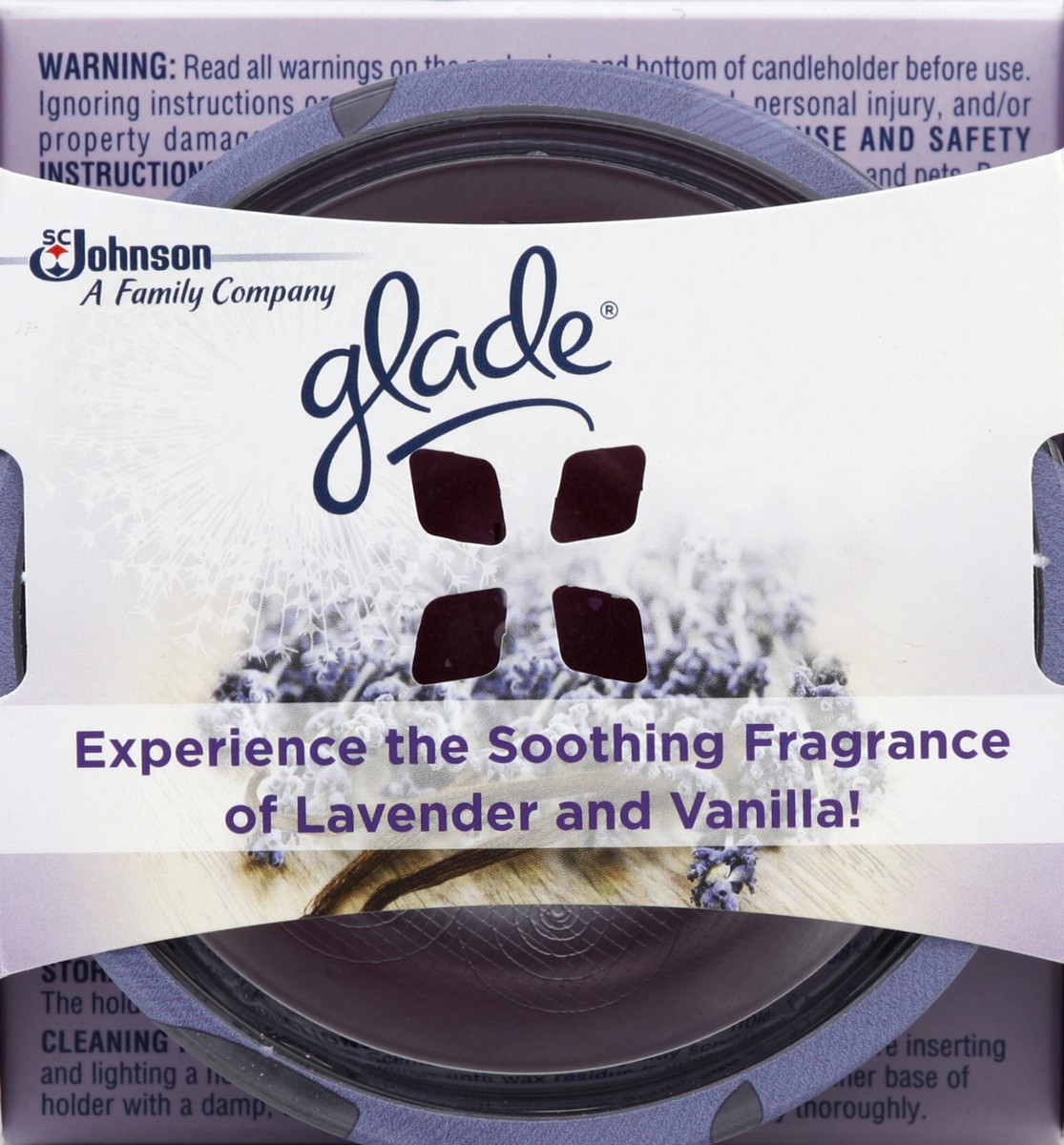 slide 2 of 5, Glade Scented Oil Candles, Lavender & Vanilla, 1.5 oz