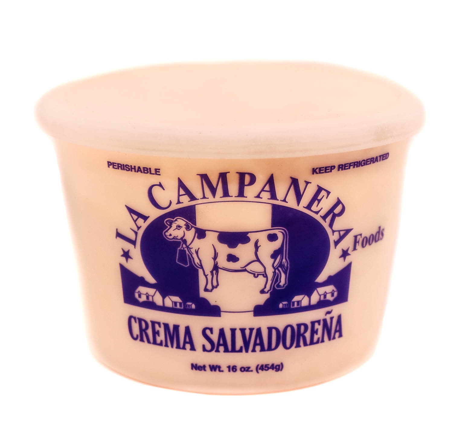 slide 1 of 1, La Campanera Crema Salvadorian, 16 oz