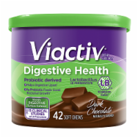 slide 1 of 1, Viactiv Dark Chocolate Digestive Health Soft Chews, 42 ct