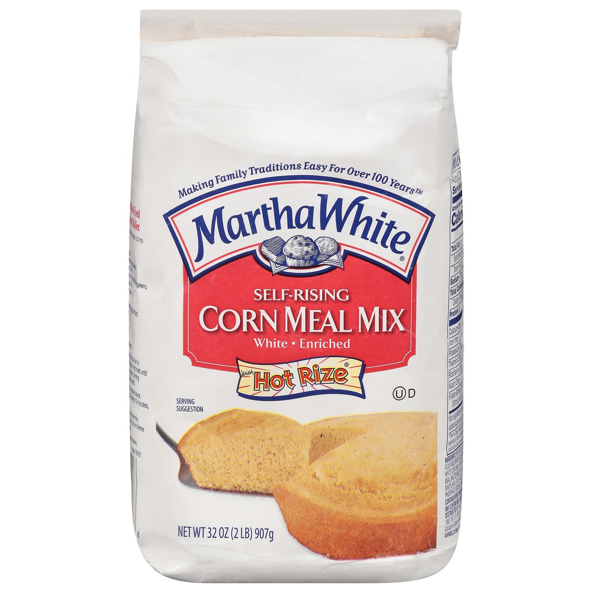 slide 1 of 9, Martha White Self Rising Cornmeal, 2 lb