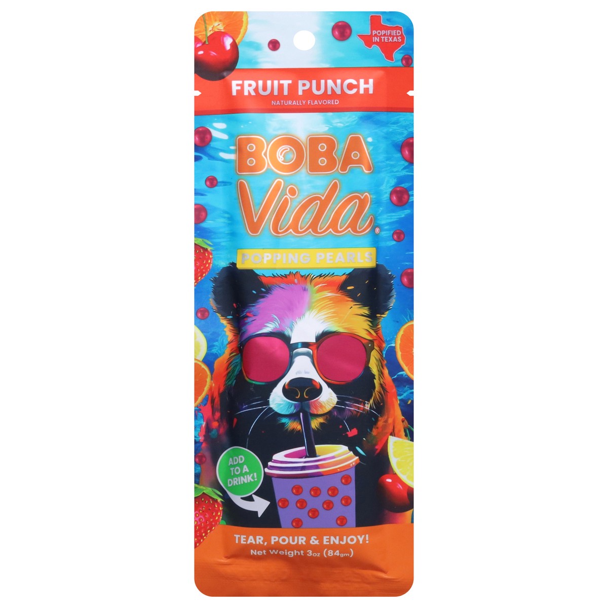 slide 1 of 13, Boba Vida Fruit Punch Popping Pearls 3 oz, 1 ct
