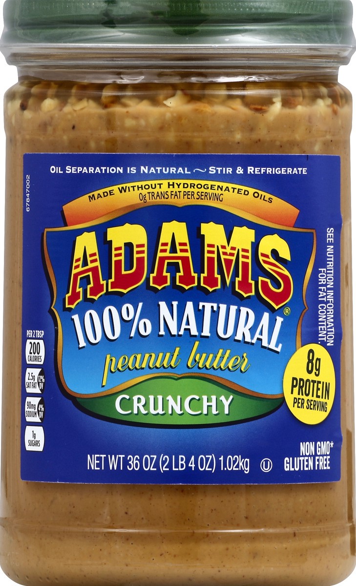 slide 1 of 4, Adams Peanut Butter 36 oz, 36 oz