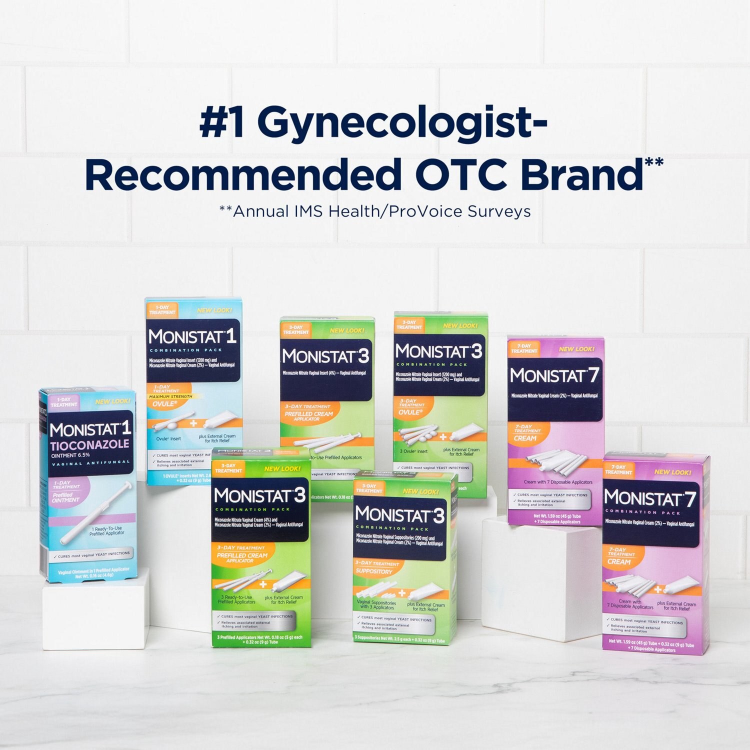 slide 6 of 7, Monistat 3 3-Day Treatment Prefilled Cream Applicator Vaginal Antifungal Combination Pack 1 ea, 1 ct