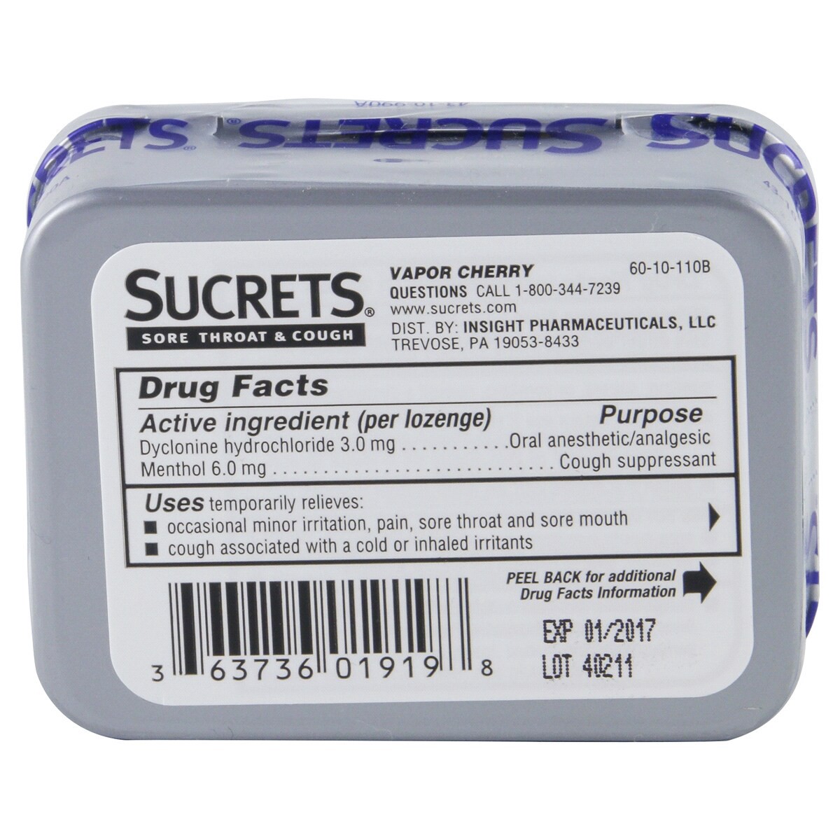 slide 2 of 2, Sucrets Complete Lozenges, 18 ct