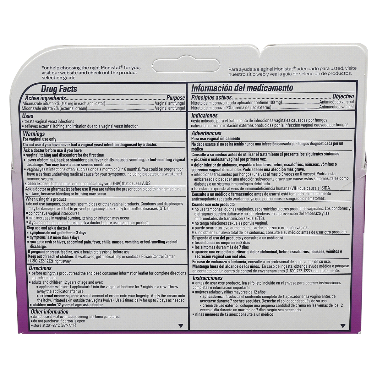 slide 5 of 5, Monistat 7Day Vaginal Antifungal Combination Pack, 1 ct