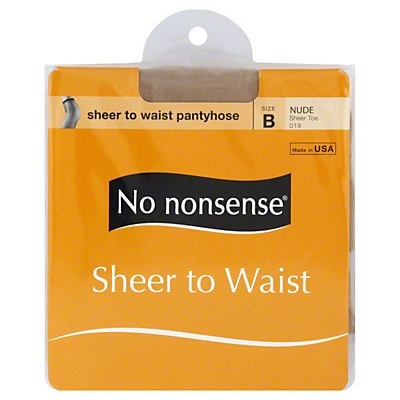 slide 1 of 1, No Nonsense Sheer to Waist Pantyhose Sheer Toe Nude Size B, 1 ct