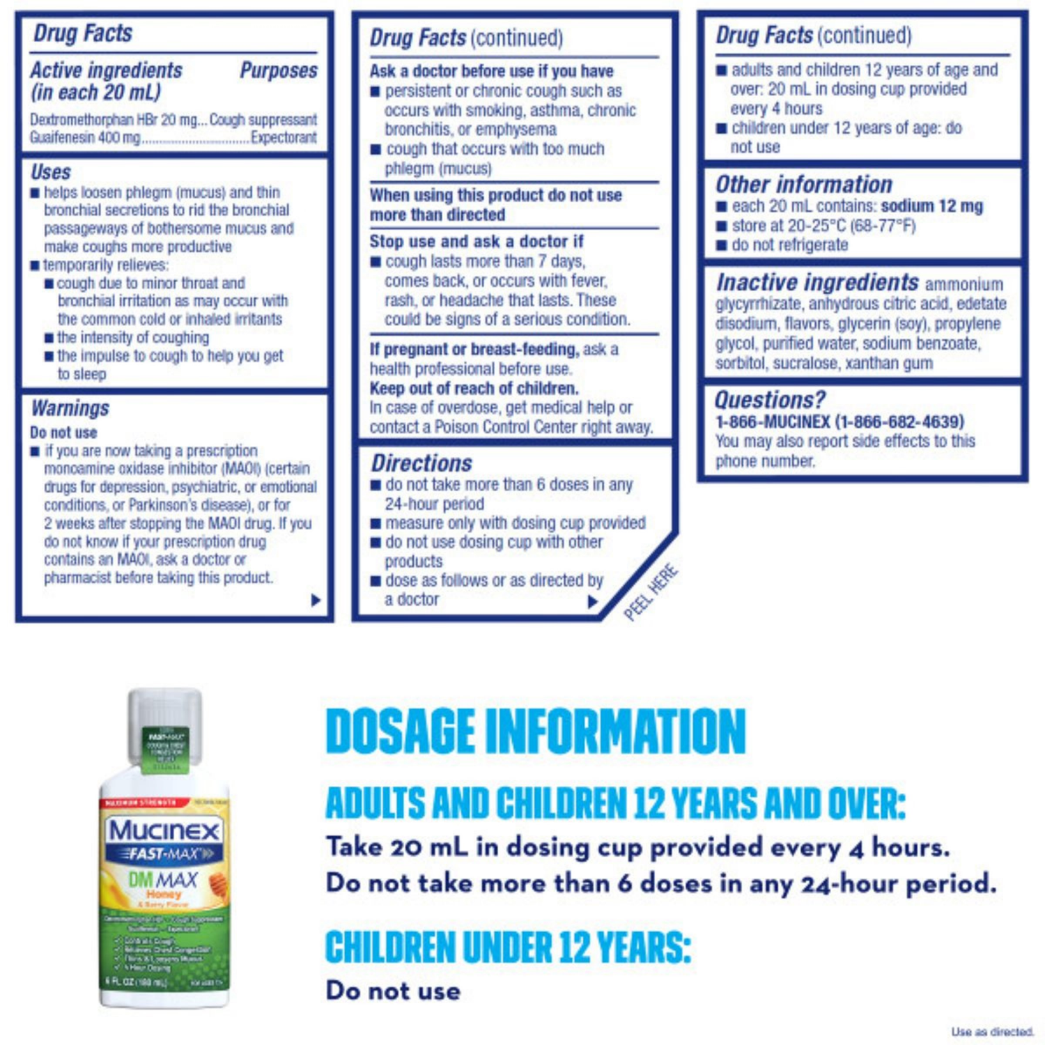 slide 2 of 5, Mucinex DM Fast Max Liquid Severe Congestion Cough Cold and Flu Medicine Day and Night Combo Pack - 2x6 oz, 6 oz