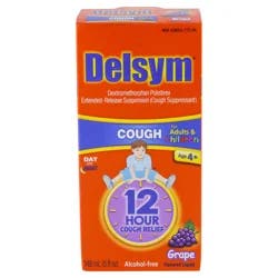 Delsym Childrens 12 Hour Grape Cough Suppressant Liquid