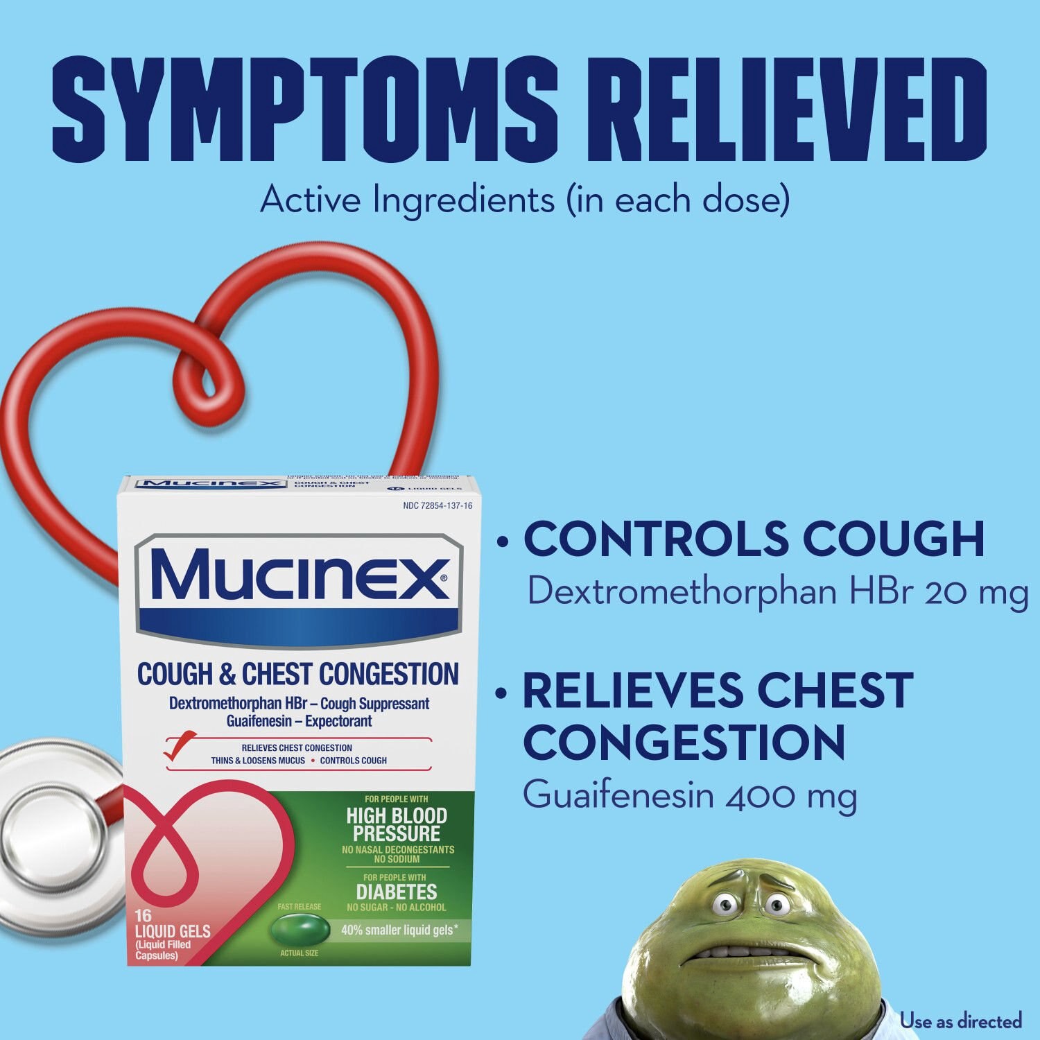 slide 2 of 7, MUCINEX Liquid Gels - Cough & Chest Congestion 24/16 ct, 16 ct