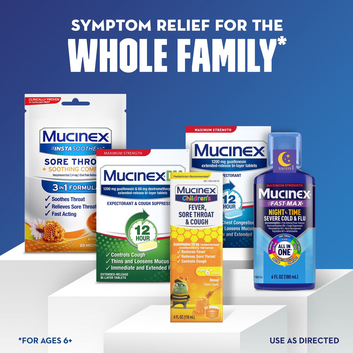 slide 8 of 8, Mucinex Children's Fever, Sore Throat & Cough Honey Liquid, 4 oz