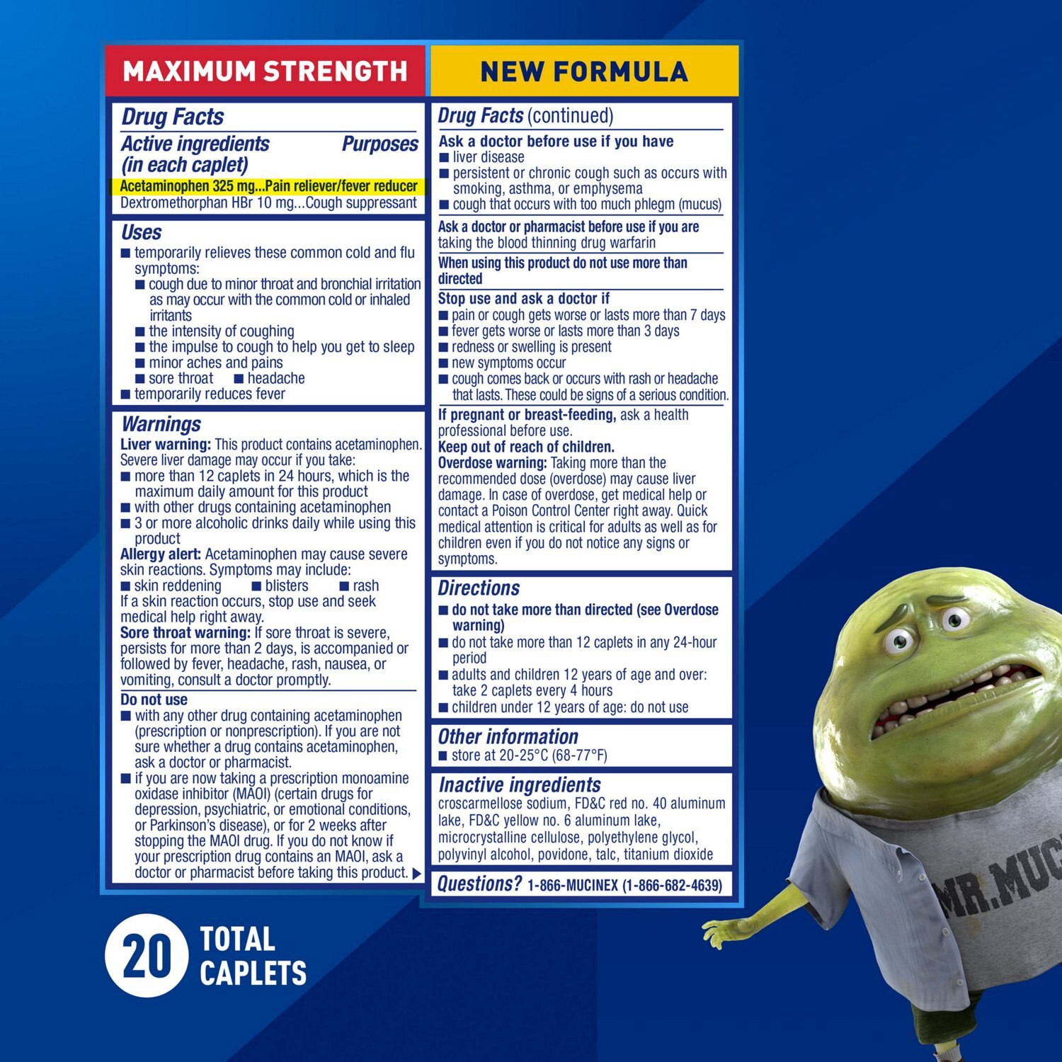 slide 10 of 10, Mucinex Fast-Max Caplets, 20 Ct, 20 ct