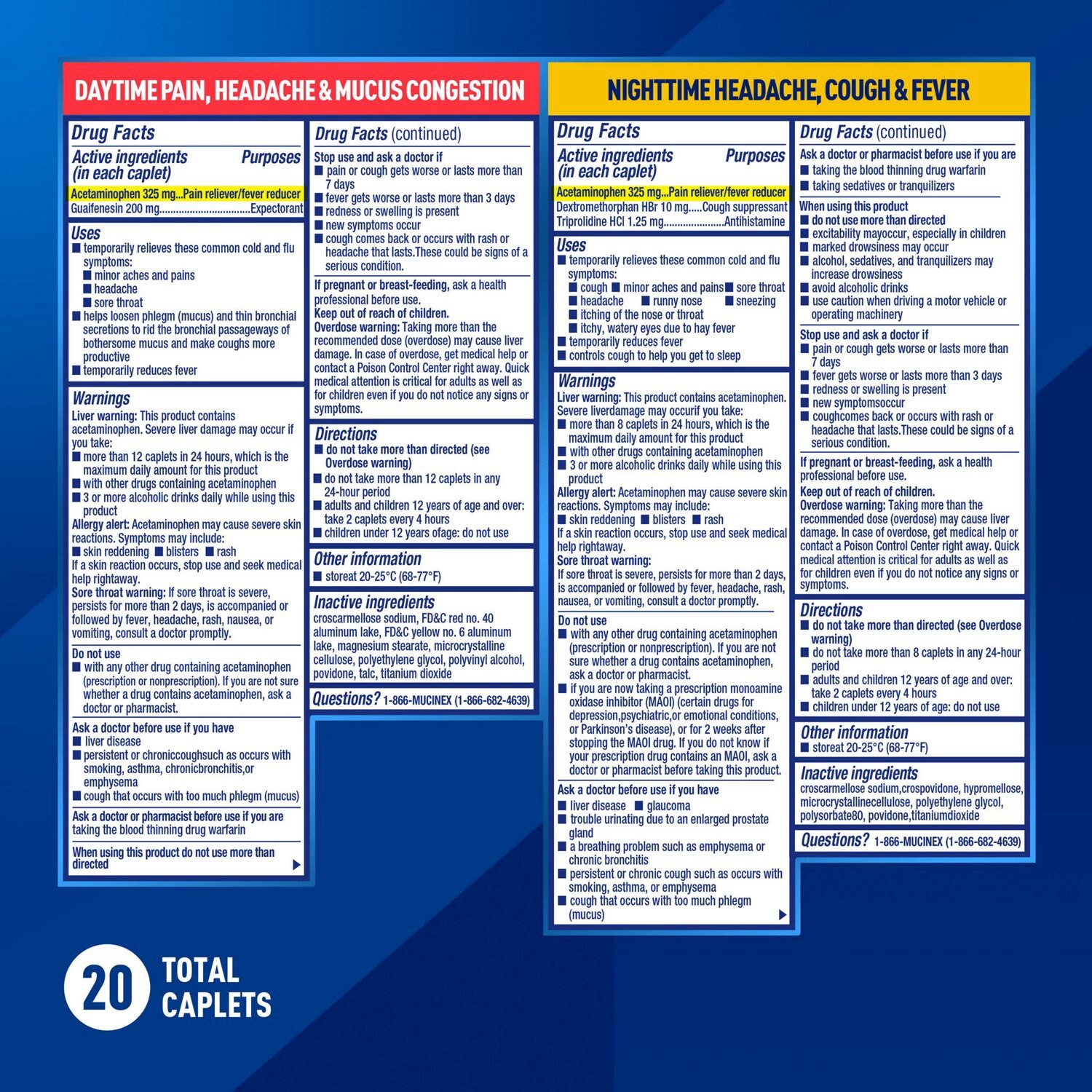 slide 5 of 11, Mucinex Rapid + Clear Caplets, 20 Ct, 20 ct