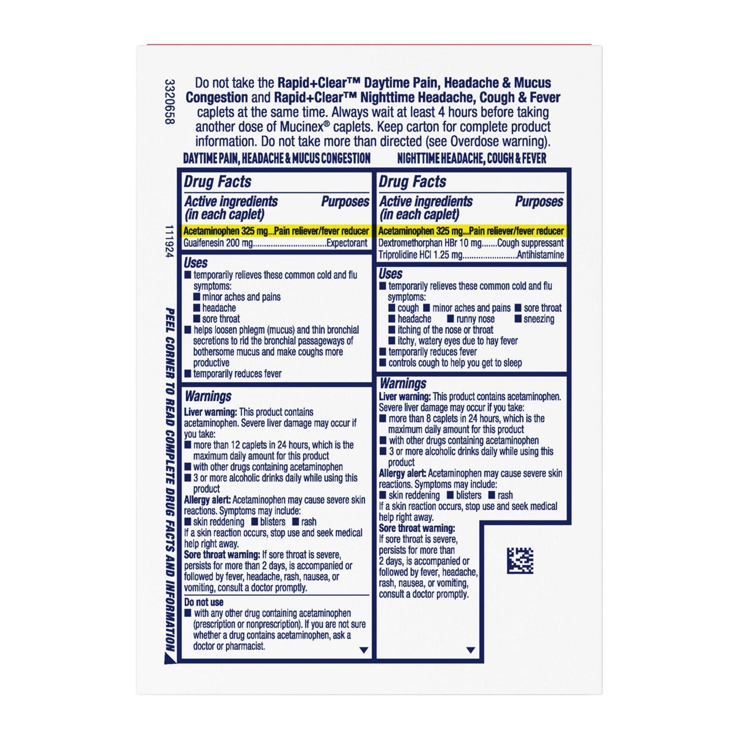 slide 3 of 11, Mucinex Rapid + Clear Caplets, 20 Ct, 20 ct