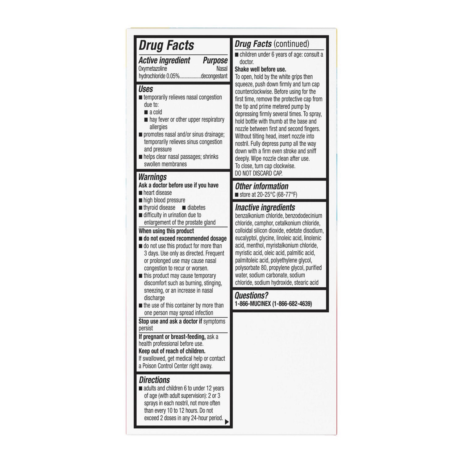 slide 8 of 9, Mucinex Sinus-Max Nasal Spray, Clear & Cool, .75 Oz, 2 Pk, 0.75 oz