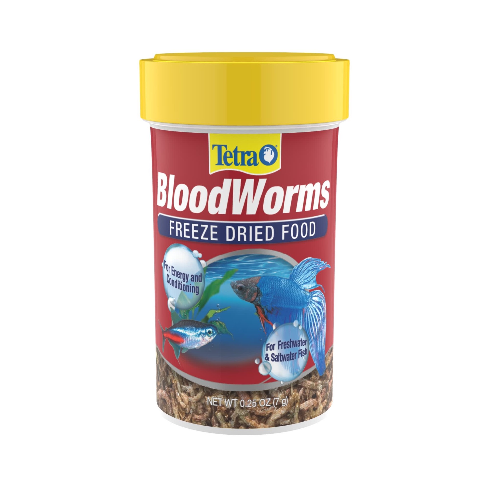 slide 1 of 17, Tetra Bloodworms Freeae Dried Fish Food,., 0.25 oz