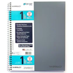 Top Flight One Subject Heavy Paper College Rule Notebook