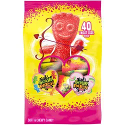 SOUR PATCH KIDS Original and Watermelon Soft & Chewy Valentines Day Candy Variety Pack, Bulk Candy, 40 Snack Packs