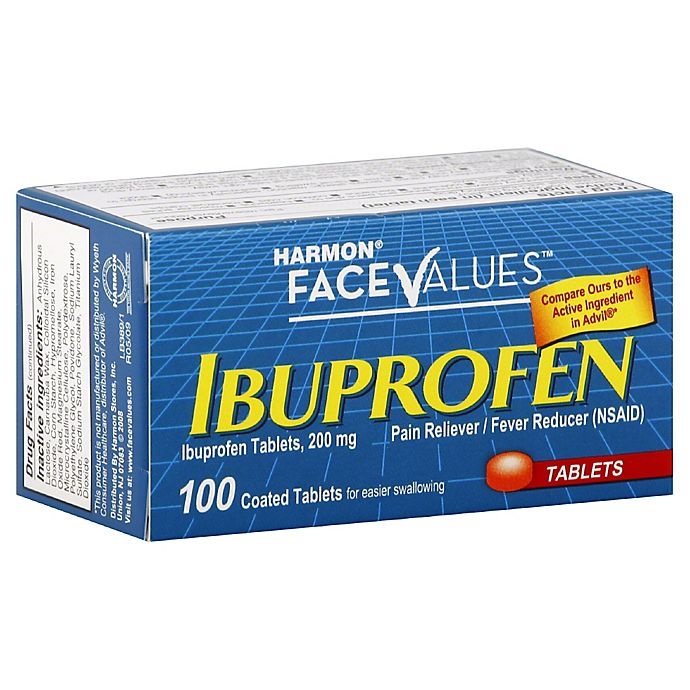 slide 1 of 1, Harmon Face Values 200 mg Ibuprofen Tablets, 100 ct; 200 mg