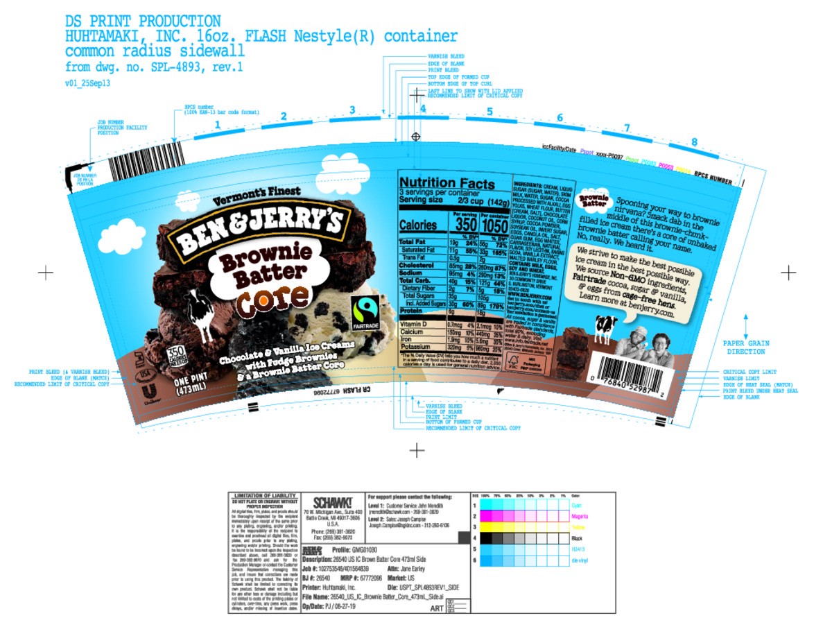 slide 4 of 7, Ben & Jerry's Ice Cream Brownie Batter Core, 16 oz, 16 oz