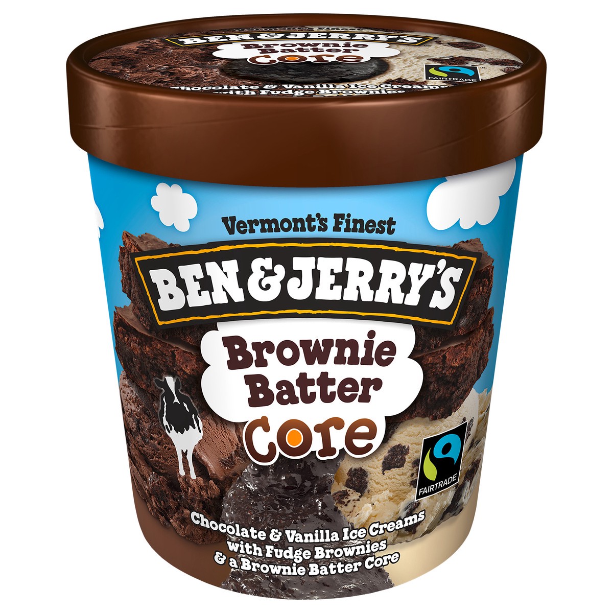 slide 6 of 7, Ben & Jerry's Ice Cream Brownie Batter Core, 16 oz, 16 oz