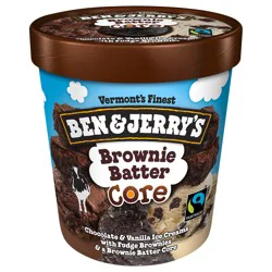 Ben & Jerry''s Ice Cream Brownie Batter Core, 16 oz
