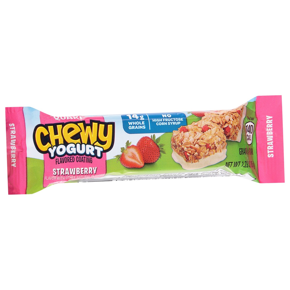 slide 12 of 13, Quaker Chewy Yogurt Strawberry Granola Bar 1.23 oz, 1.23 oz