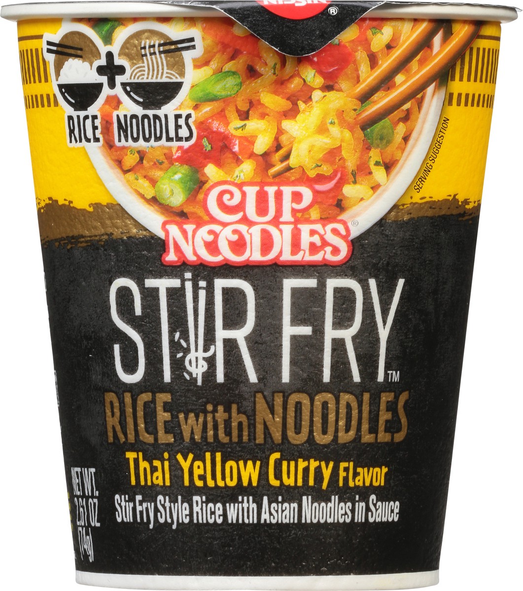 slide 6 of 9, Nissin Cup Noodles Stir Fry Rice With Noodles Thai Yellow Curry Unit - 2.61 OZ, 2.61 oz
