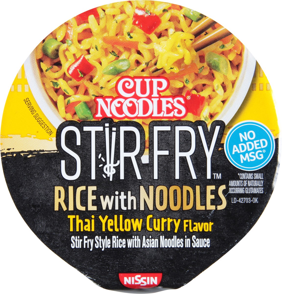 slide 9 of 9, Nissin Cup Noodles Stir Fry Rice With Noodles Thai Yellow Curry Unit - 2.61 OZ, 2.61 oz