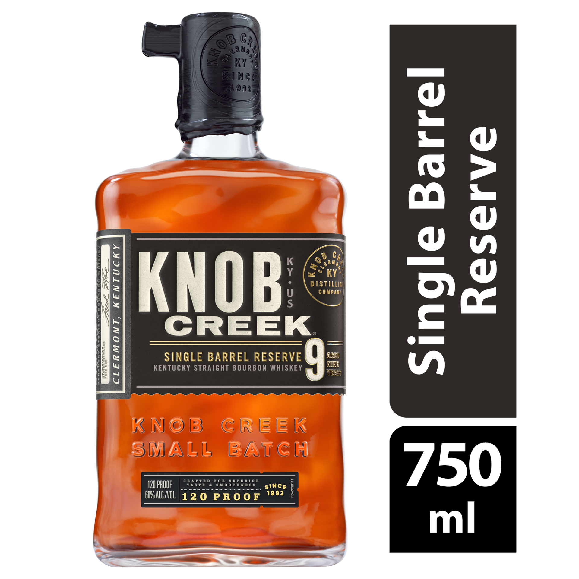 slide 1 of 2, Knob Creek Single Barrel Reserve 120 Proof Kentucky Straight Bourbon Whiskey 750 ml, 750 ml