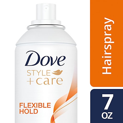 slide 1 of 1, Dove Style+Care Hairspray Flexible Hold, 7 fl oz