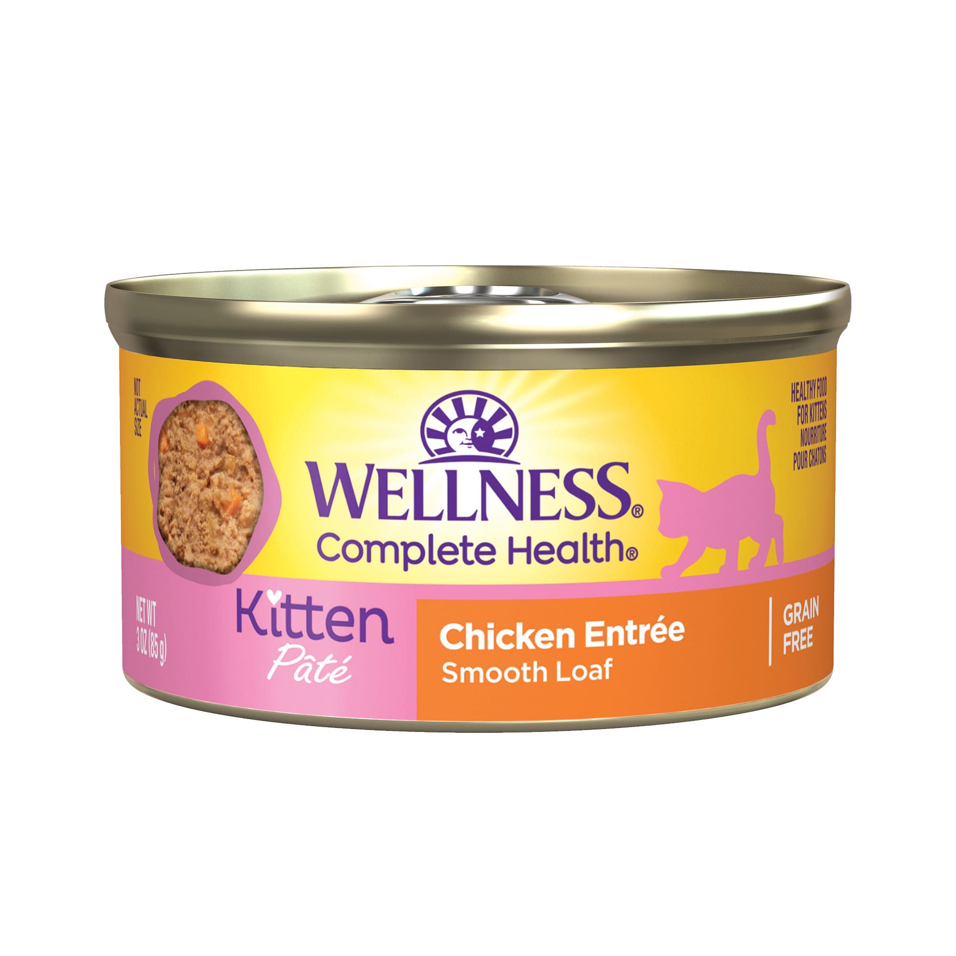 slide 1 of 9, Wellness Kitten Wet Canned Food, 1 ct