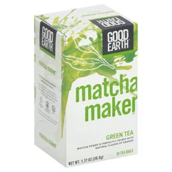 Good Earth Mtcha Makr Green Tea - 18 ct