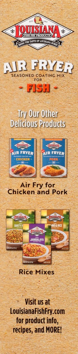 slide 5 of 9, Louisiana Fish Fry Products Air Fryer Crispy Fish Seasoned Coating Mix 5 oz, 5 oz