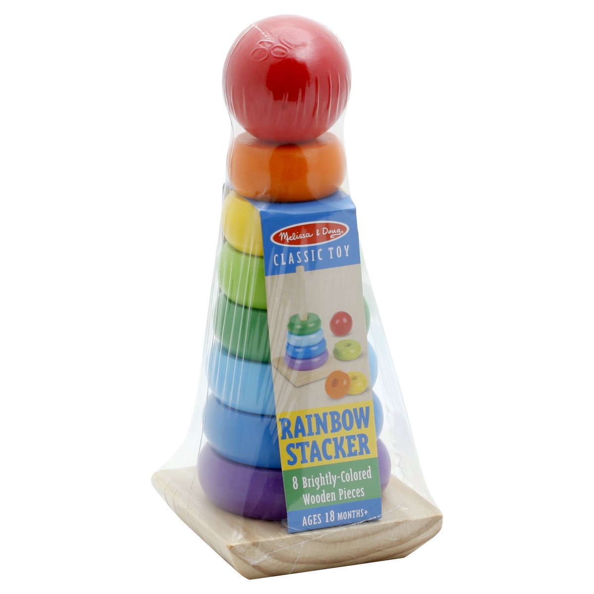 slide 4 of 8, Melissa & Doug Rainbow Stacker - EA, 1 ct