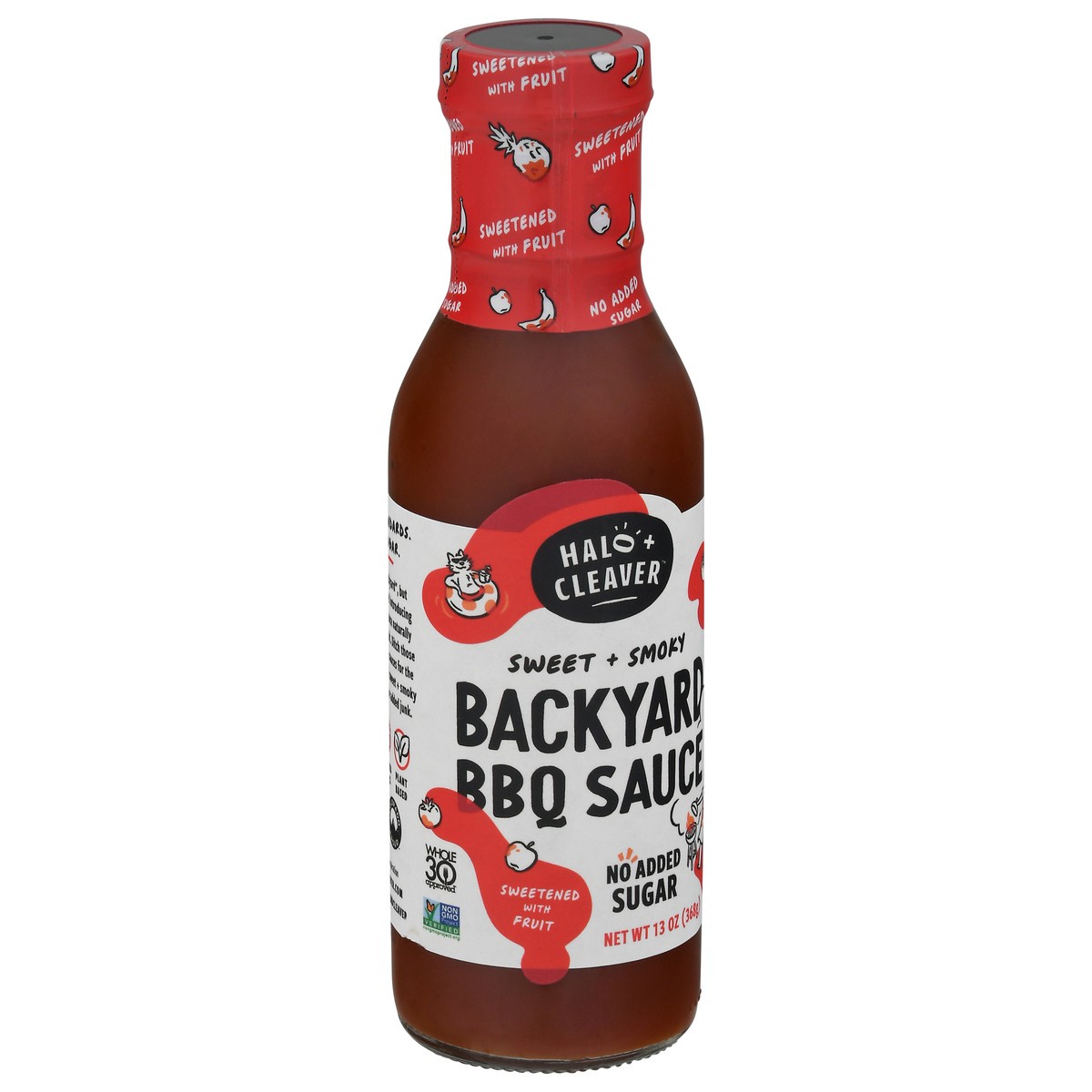 slide 2 of 11, Halo And Cleaver Backyard Red Bbq Sauce, 13 oz