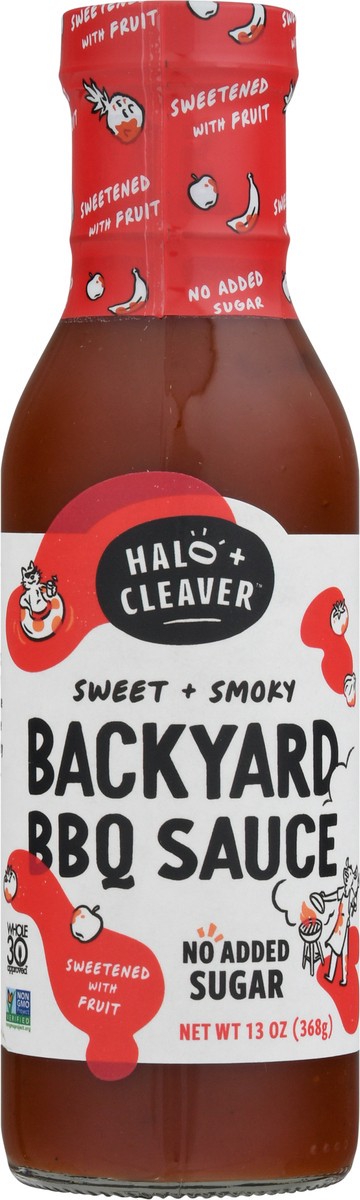 slide 9 of 11, Halo And Cleaver Backyard Red Bbq Sauce, 13 oz