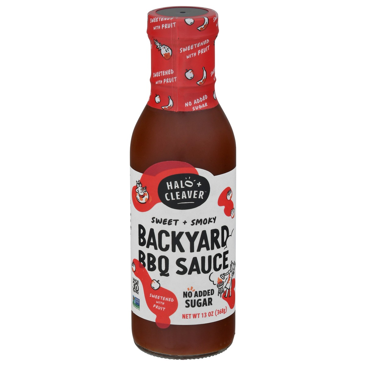 slide 11 of 11, Halo And Cleaver Backyard Red Bbq Sauce, 13 oz