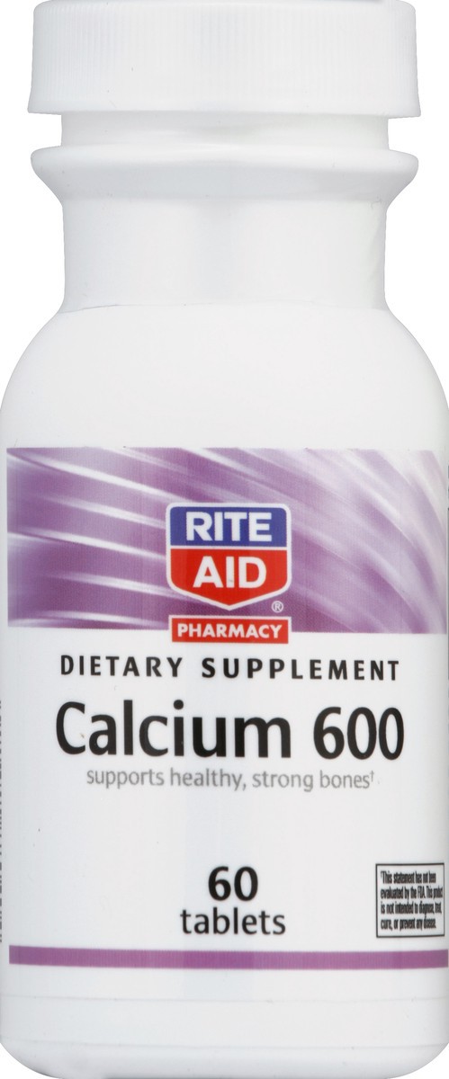 slide 3 of 3, Rite Aid Ra Calcium 600 Tab, 60 ct