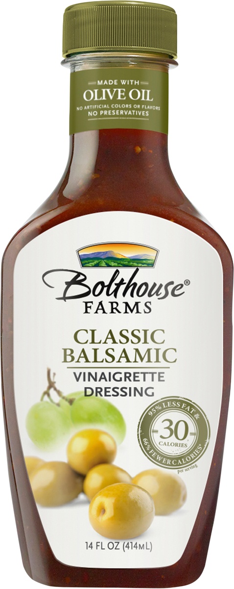 slide 4 of 6, Bolthouse Farms Classic Balsamic Extra Virgin Olive Oil Vinaigrette, 14 oz