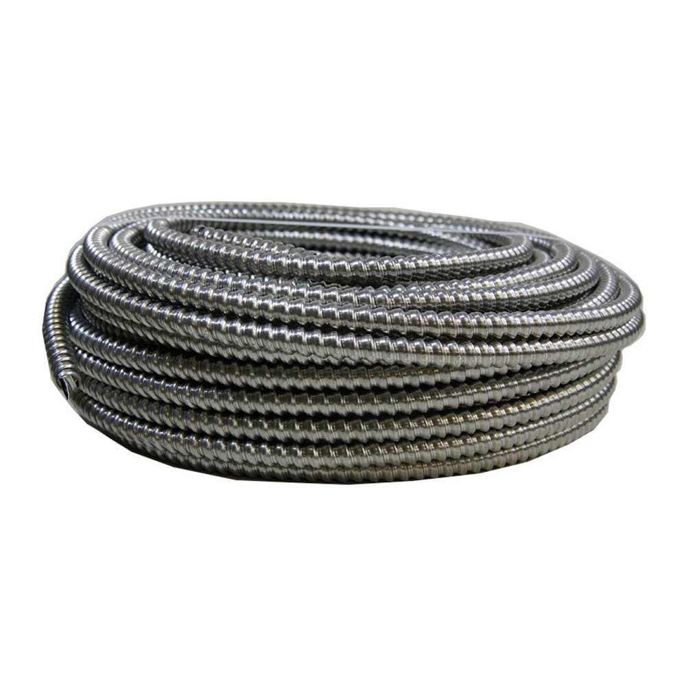slide 1 of 2, Southwire Armorlite 100-ft 12 / 3 Solid Aluminum BX/AC Armored Cable, 1 ct