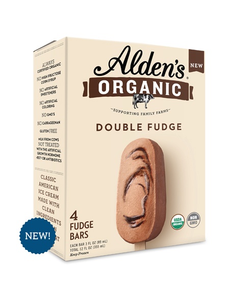 slide 1 of 1, Alden's Ice Cream Double Fudge Bar, 12 fl oz