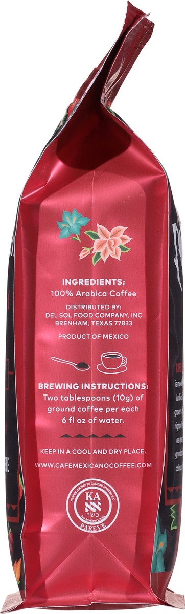slide 10 of 12, Cafe Mexicano Dark Roast Ground 100% Arabica Oaxaca Reserve Ground Coffee 12 oz, 