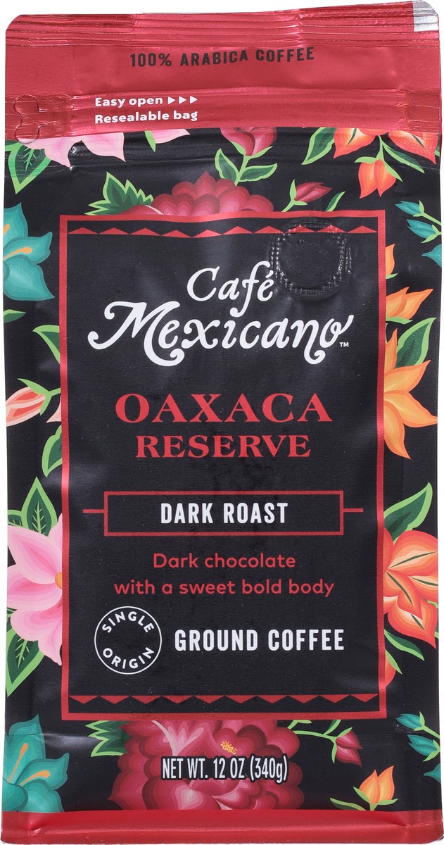 slide 5 of 12, Cafe Mexicano Dark Roast Ground 100% Arabica Oaxaca Reserve Ground Coffee 12 oz, 